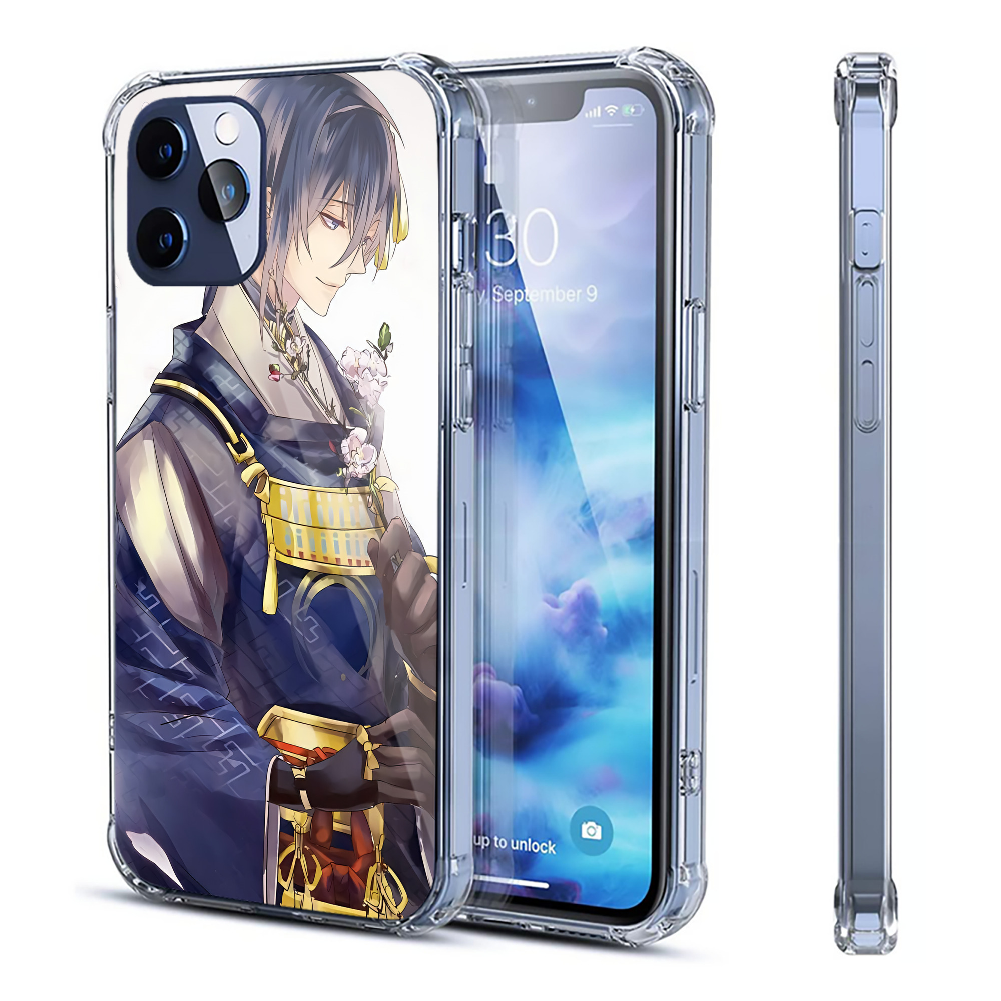 （画像用） 刀剣乱舞 Touken Ranbu 【iPhone 12シリーズ対応】透明スマホケース（クリアソフトケース）